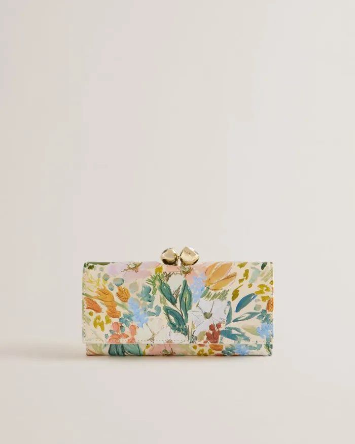 Women MEADELA 8211 Floral Print Crystal Bobble Purse Cream Ted Baker Purses and Cardholders Women MEADELA 8211 Floral Print Crystal Bobble Purse Cream Ted Baker Purses and Cardholders