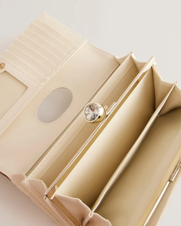Women MEADELA 8211 Floral Print Crystal Bobble Purse Cream Ted Baker Purses and Cardholders Women MEADELA 8211 Floral Print Crystal Bobble Purse Cream Ted Baker Purses and Cardholders