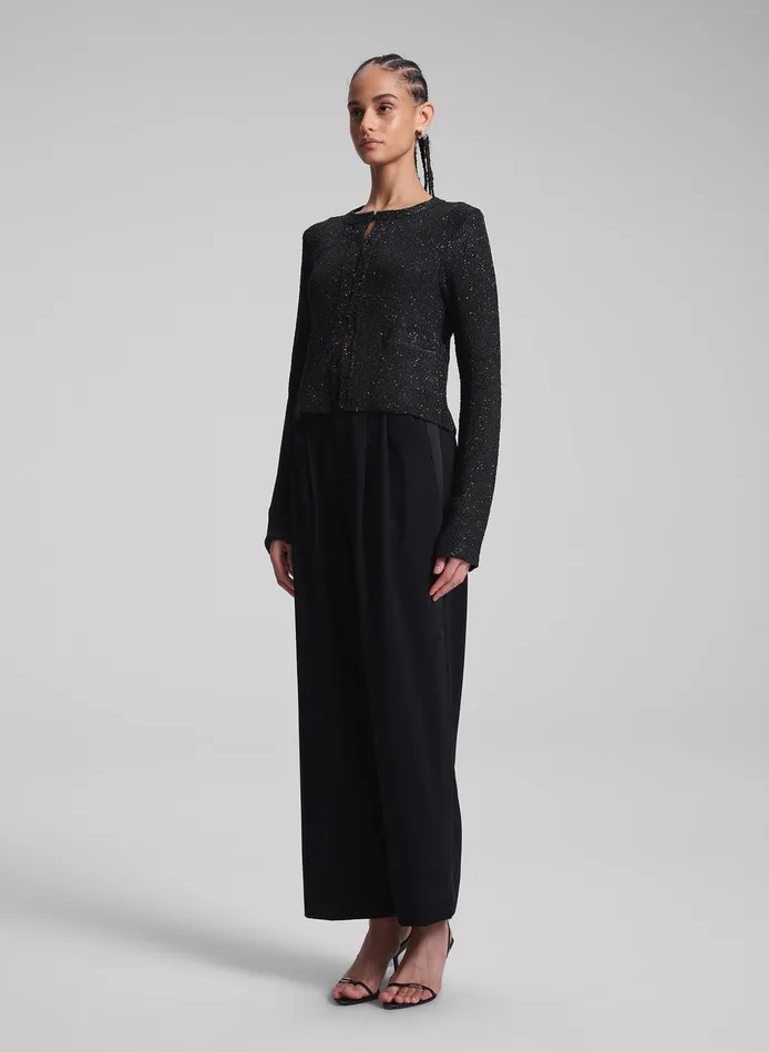 Women Meg Sequin Embellished Cardigan Blackblack ALC Sweaters