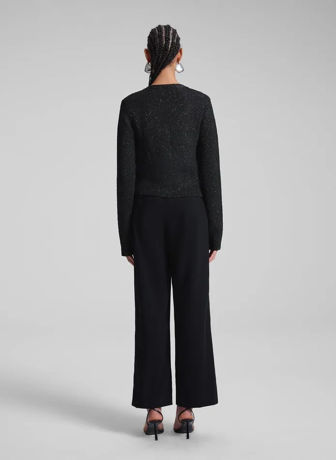 Women Meg Sequin Embellished Cardigan Blackblack ALC Sweaters