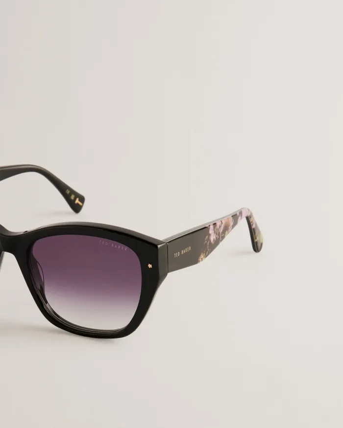 Women MELLEYY 8211 Floral Detail Cat Eye Sunglasses Black Ted Baker Sunglasses Women MELLEYY 8211 Floral Detail Cat Eye Sunglasses Black Ted Baker Sunglasses