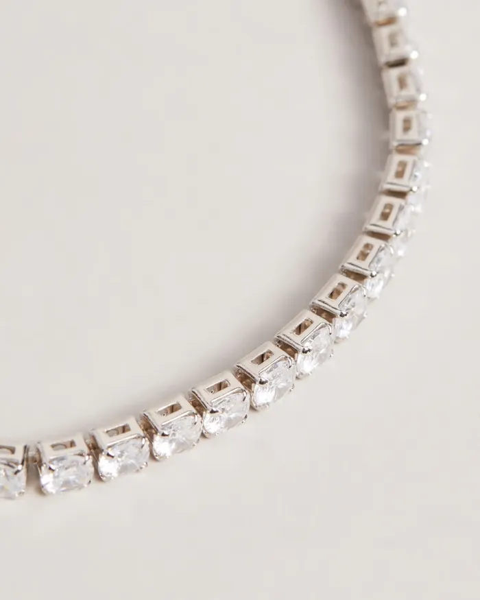 Women MELRAH 8211 Crystal Drawstring Bracelet Silver Colour Ted Baker Jewellery