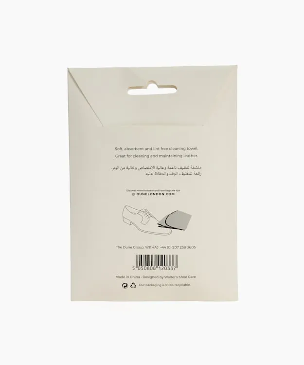 WomenMen Dune London Shoe Care Micro Fibre Cleaning Cloth White