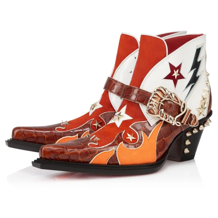 WomenMen Kennywood Low Boots 75 Mm 8211 Calf Leather 8211 Rodeo Christian Louboutin Boots WomenMen Kennywood Low Boots 75 Mm 8211 Calf Leather 8211 Rodeo Christian Louboutin Boots