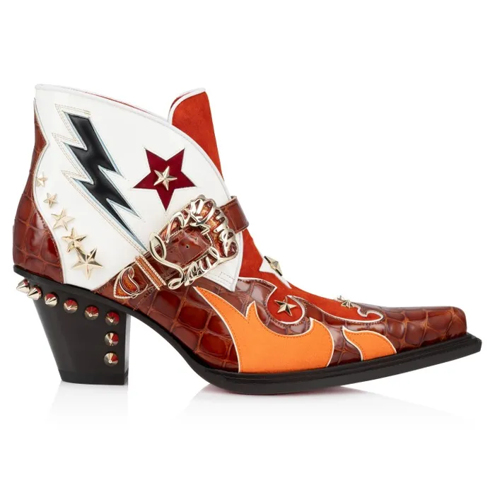 WomenMen Kennywood Low Boots 75 Mm 8211 Calf Leather 8211 Rodeo Christian Louboutin Boots