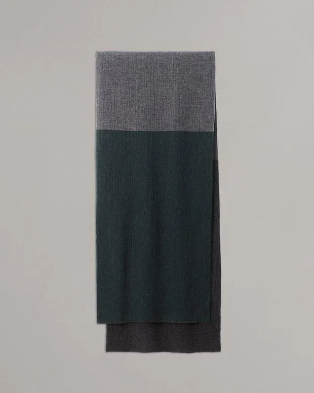 WomenMen Scarves and Ponchos Rag and Bone Mille Virgin Wool Scarf Grey Multi