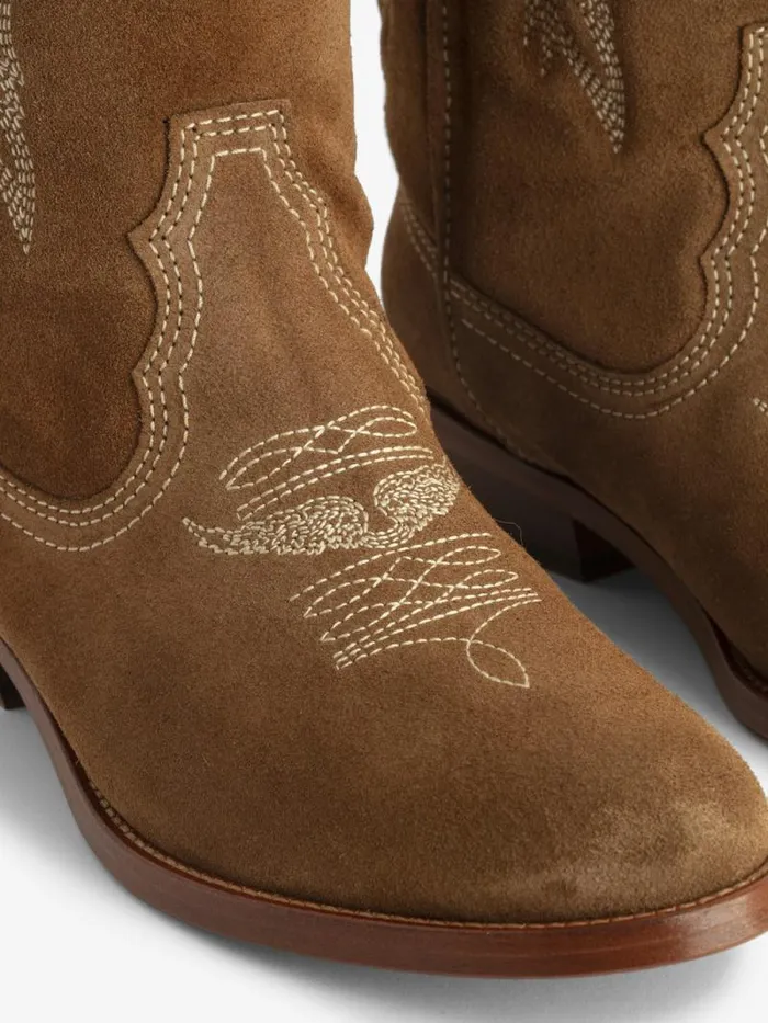 WomenMen Zadig and Voltaire Boots Suede Western Tex Boots Cognac WomenMen Zadig and Voltaire Boots Suede Western Tex Boots Cognac