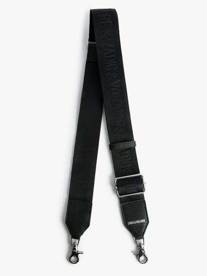 WomenMen Zadig and Voltaire Straps and Accessories Zadig Shoulder Strap Black