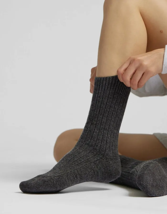 Women Merino Wool Blend Sock Sahara Camel Colorful Standard Socks