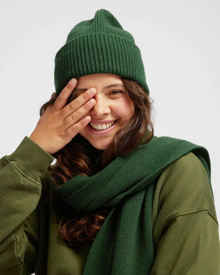 Women Merino Wool Hat Soft Yellow Colorful Standard Hats