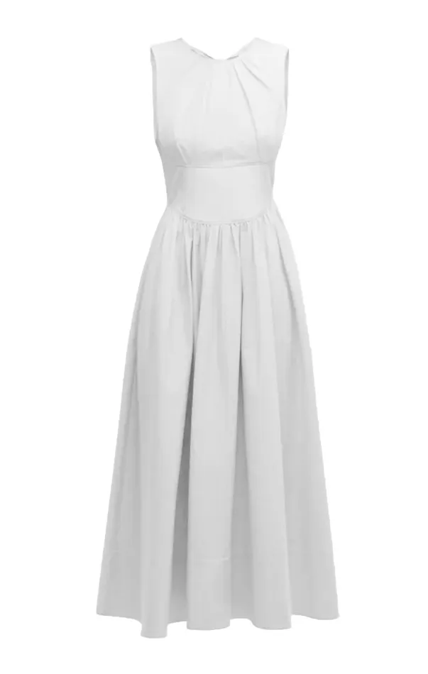 Women Midi Cinq Sept Benita Dress White