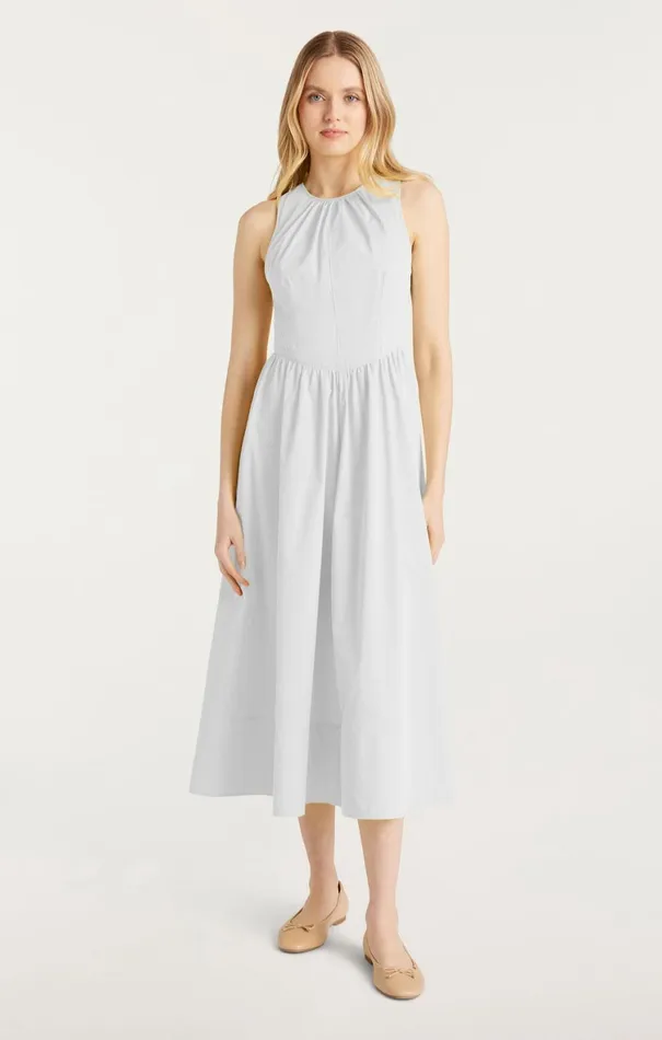 Women Midi Cinq Sept Benita Dress White