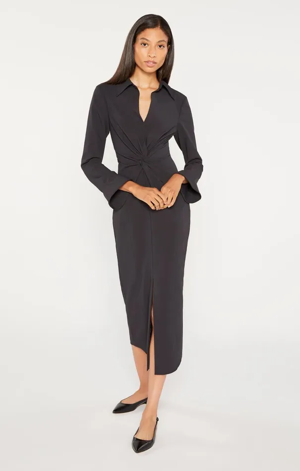 Women Midi Cinq Sept Midi Mckenna Dress Black
