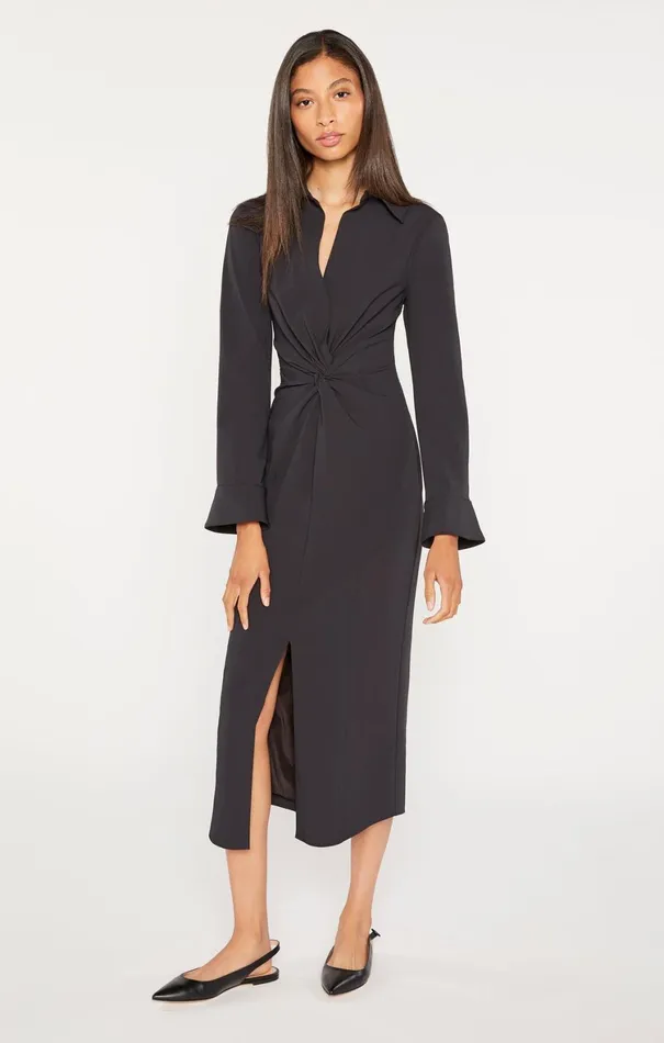 Women Midi Cinq Sept Midi Mckenna Dress Black