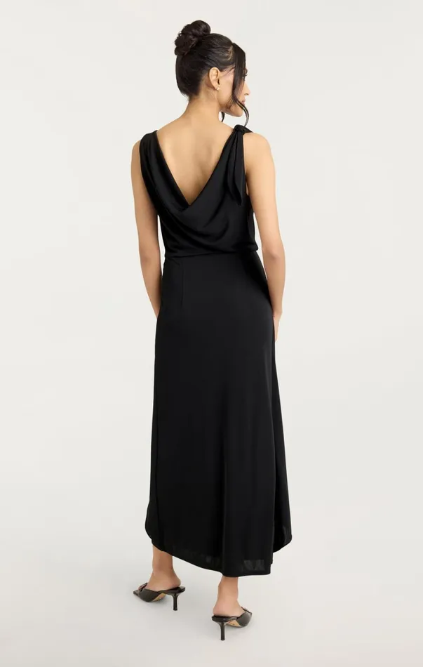 Women Midi Cinq Sept Odin Dress Black