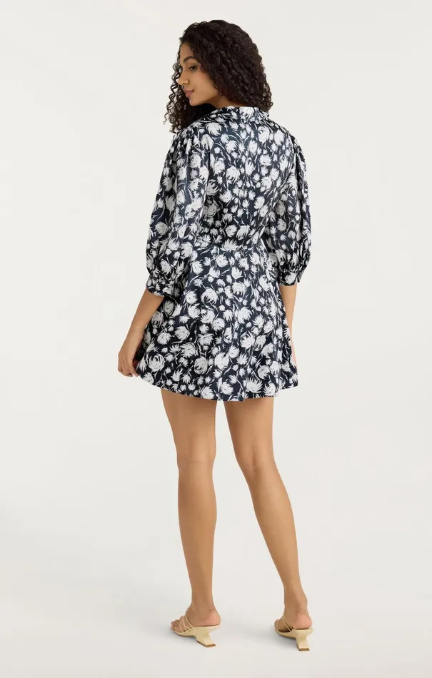 Women Mini Cinq Sept Darby Dress Navyivory