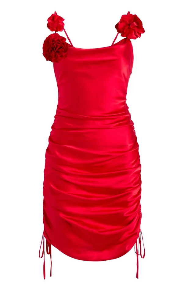 Women Mini Cinq Sept Logan Dress Cardinal