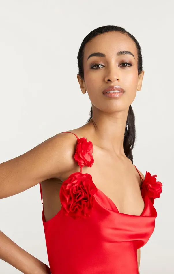 Women Mini Cinq Sept Logan Dress Cardinal