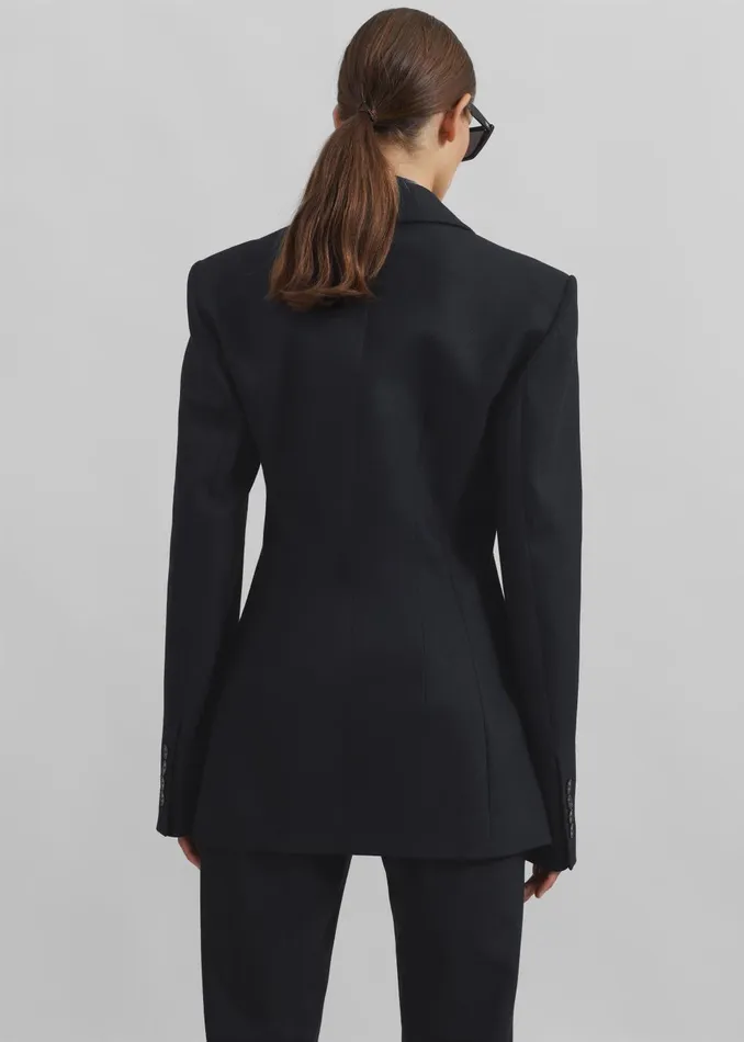 Women Morrison Crossover Blazer 8211 Black The Frankie Shop Outerwear