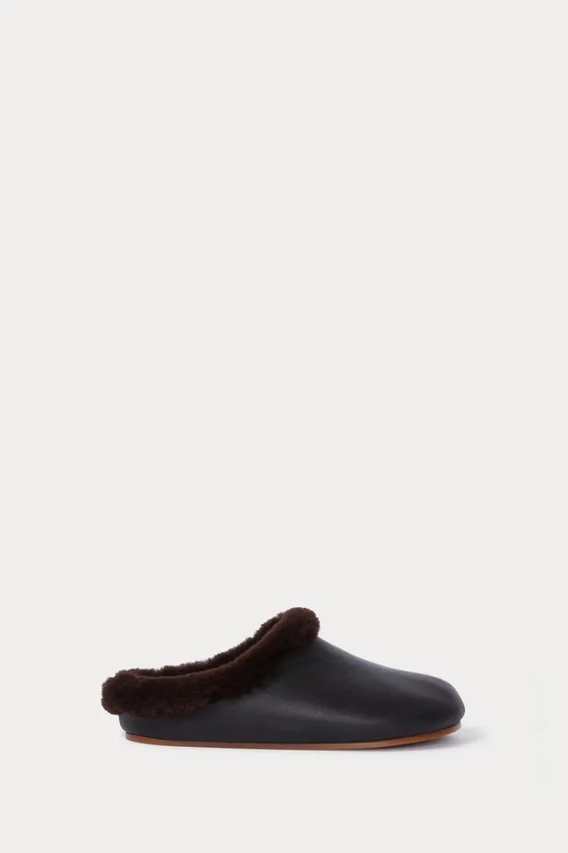Women Mules Wedges Rachel Comey Echo Slide Black Brown