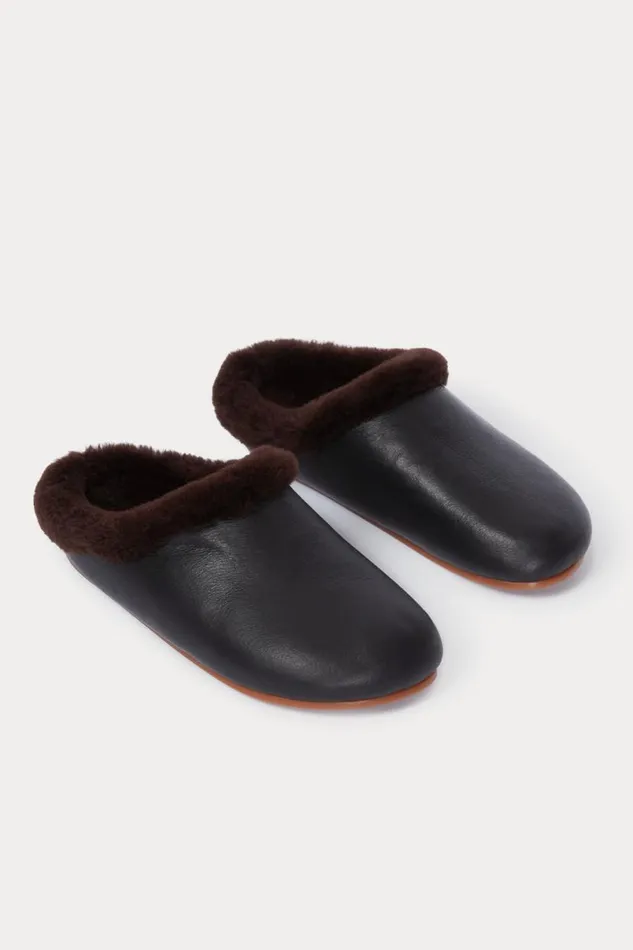 Women Mules Wedges Rachel Comey Echo Slide Black Brown
