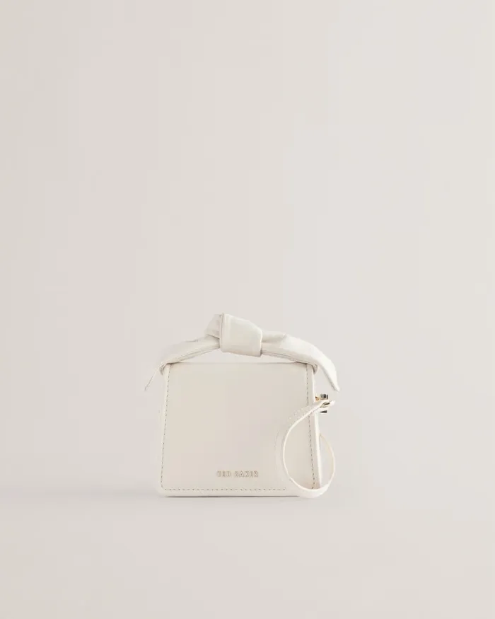 Women NIALINN 8211 Mini Bow Knot Crossbody Bag Ivory Ted Baker Tote Bags