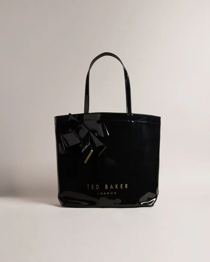 Women NICON 8211 Knot Bow Large Icon Bag Black Ted Baker Tote Bags