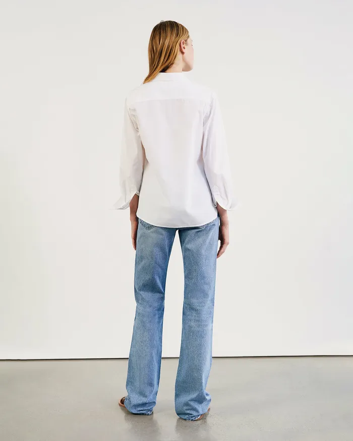 Women Nili Lotan RAPHAEL SHIRT Black Tops