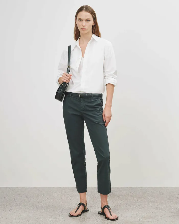 Women Nili Lotan RAPHAEL SHIRT Black Tops