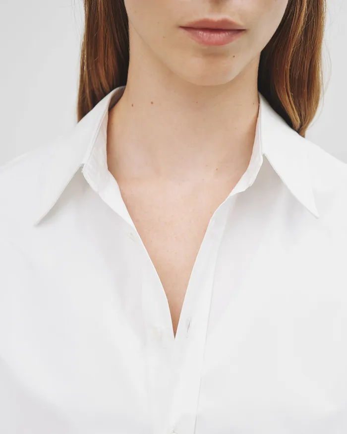 Women Nili Lotan RAPHAEL SHIRT Black Tops