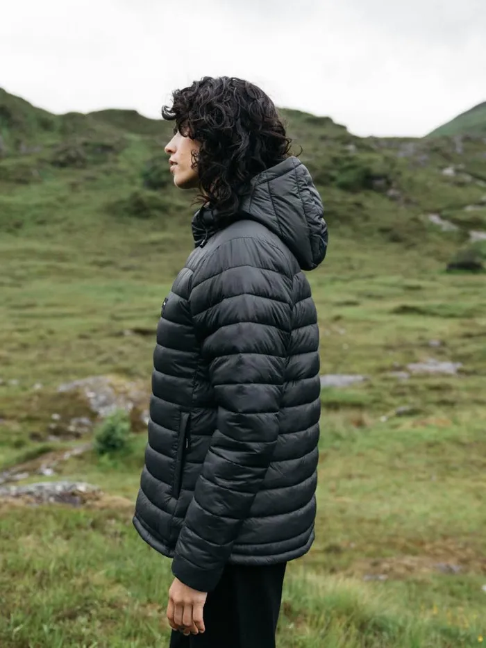 Women Nimbus Hooded Jacket Black Finisterre Jackets Coats and Gilets