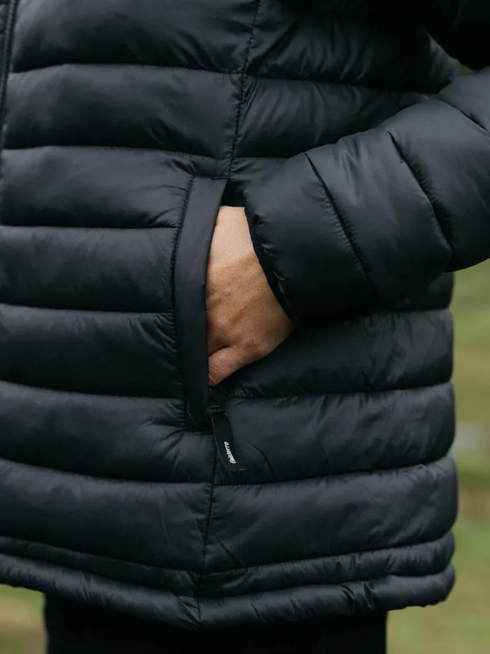 Women Nimbus Hooded Jacket Black Finisterre Jackets Coats and Gilets