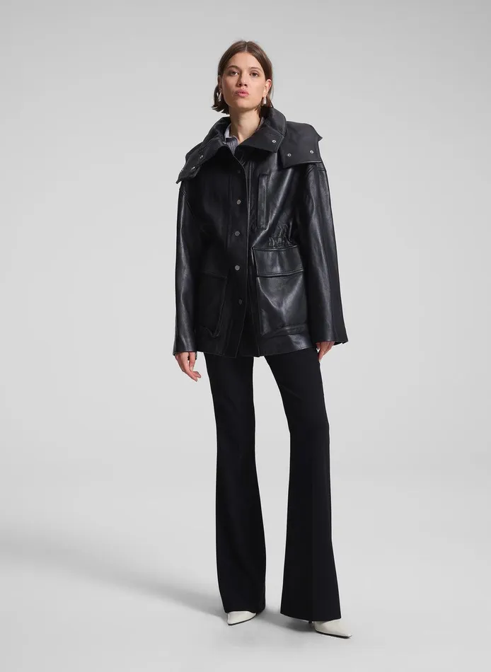 Women Nolan Leather Coat Black ALC Jackets and Coats