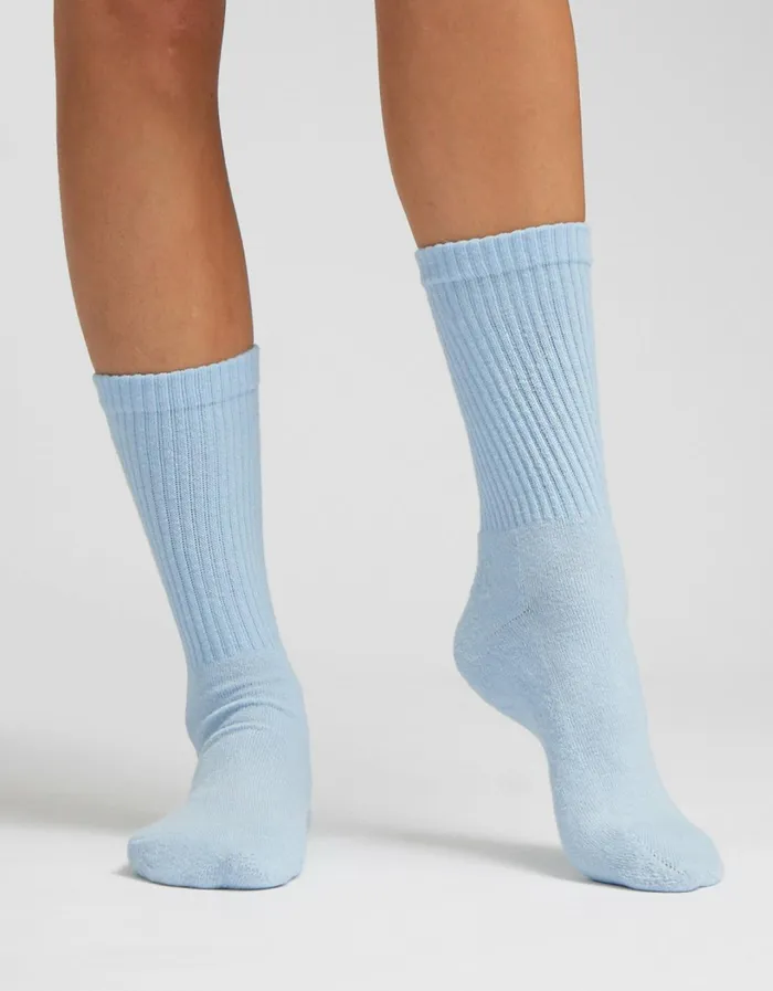 Women Organic Active Sock Soft Yellow Colorful Standard Socks