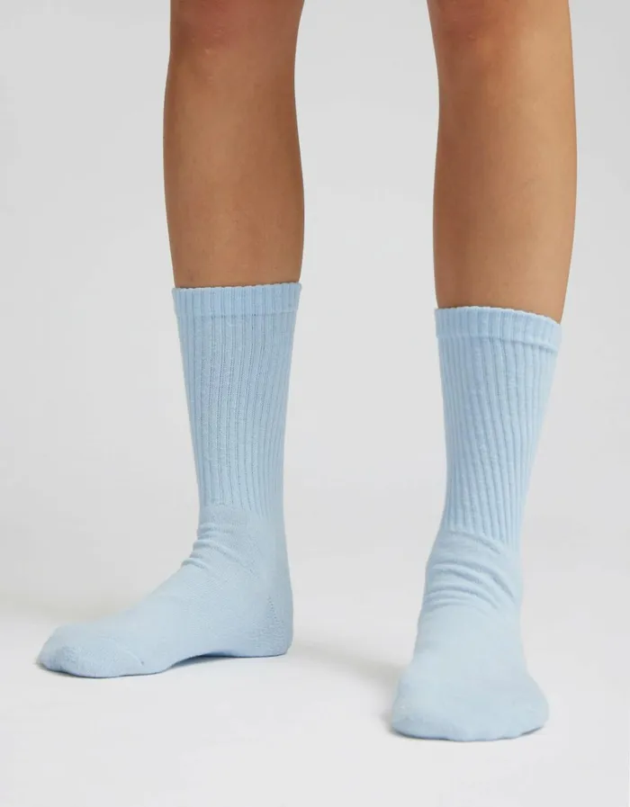 Women Organic Active Sock Soft Yellow Colorful Standard Socks