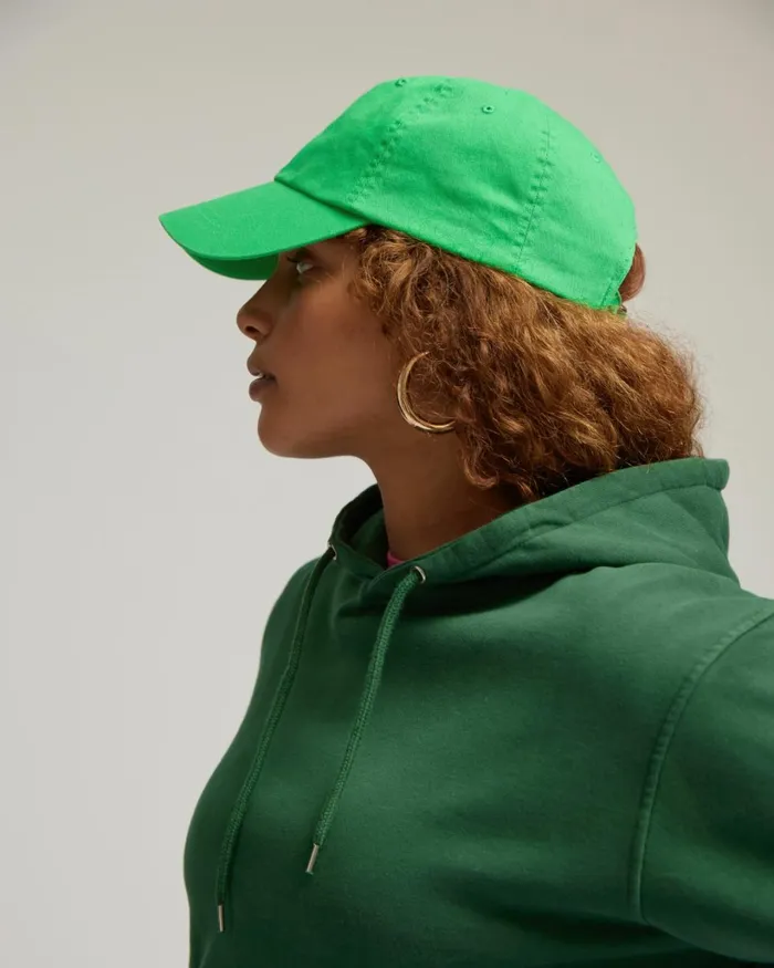 Women Organic Cotton Cap Deep Black Colorful Standard Caps