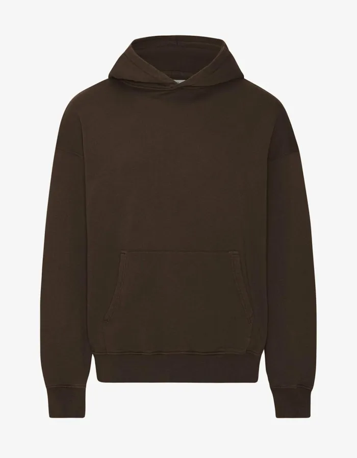 Women Organic Oversized Hood Coffee Brown Colorful Standard Hoodies