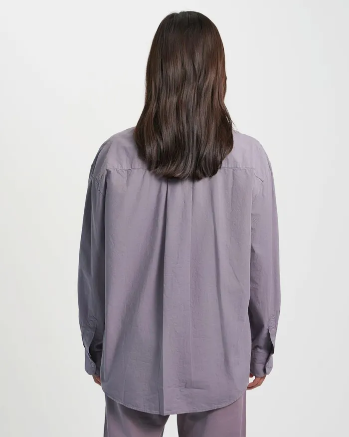 Women Organic Oversized Shirt Hunter Green Colorful Standard Shirts