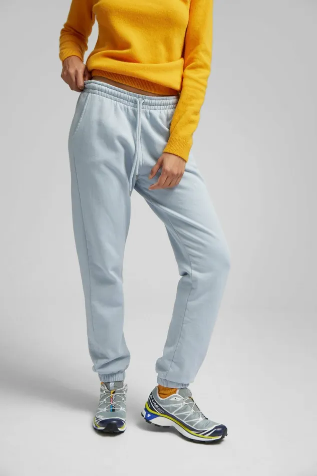 Women Organic Sweatpants Red Tangerine Colorful Standard Sweatpants