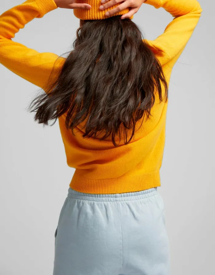 Women Organic Sweatpants Red Tangerine Colorful Standard Sweatpants