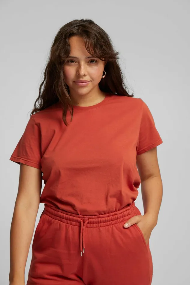 Women Organic Sweatpants Sandstone Orange Colorful Standard Sweatpants