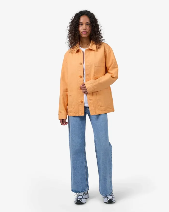 Women Organic Workwear Jacket Oxblood Red Colorful Standard Workwear Jackets