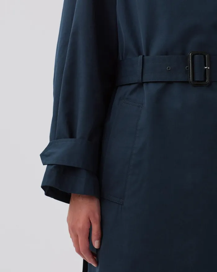 Women Oversize Trench Coat Blueberry Comptoir Des Cotonniers Coats and Jackets