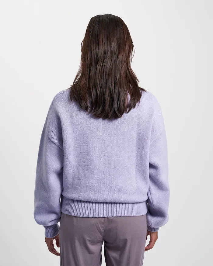 Women Oversized Merino Wool Crew 8211 Dusty Olive Knit Sweaters Colorfulstandard