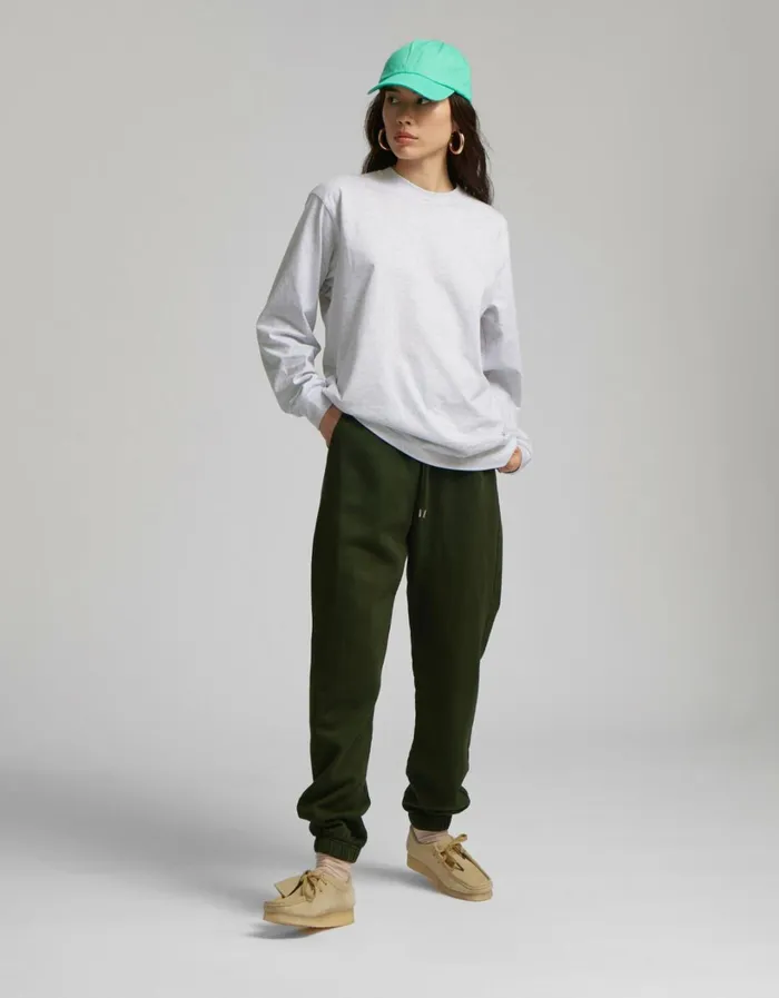 Women Oversized Organic LS TShirt Lava Grey Colorful Standard TShirts