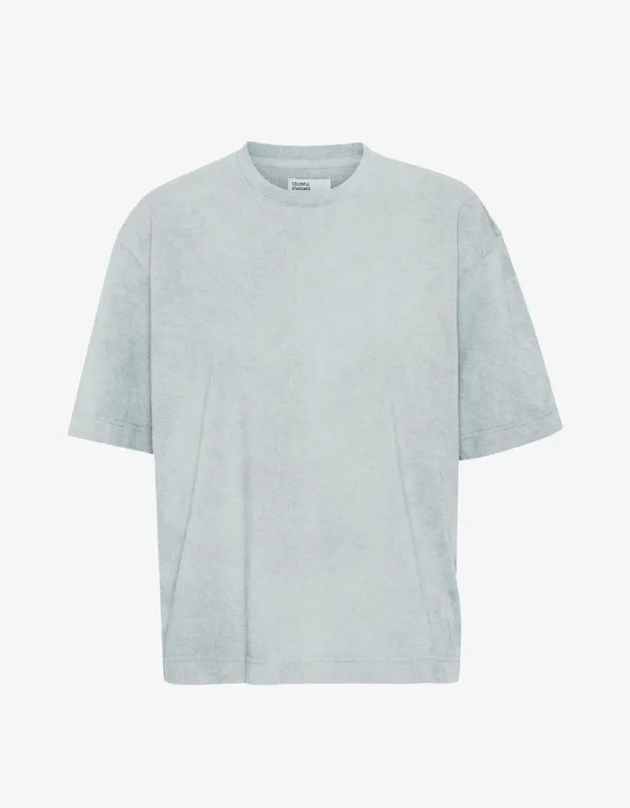 Women Oversized Organic TShirt Faded Grey Colorful Standard TShirts