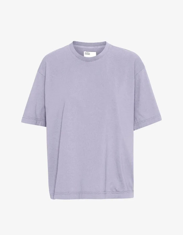 Women Oversized Organic TShirt Purple Jade Colorful Standard TShirts