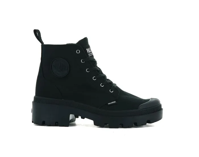 Women PALLABASE TWILL Blackblack PALLADIUM Boots