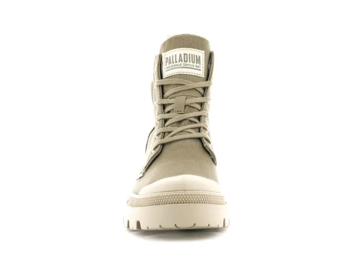 Women PALLABASE TWILL Butternut PALLADIUM Heel Boots