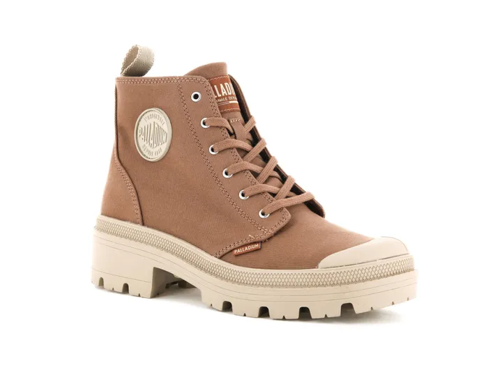 Women PALLABASE TWILL Peru Archive PALLADIUM Heel Boots